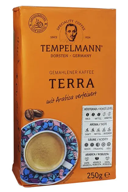 Мелена кава Tempelmann Terra 250 г
