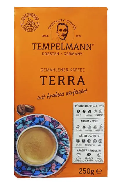Мелена кава Tempelmann Terra 250 г