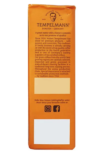 Мелена кава Tempelmann Terra 250 г
