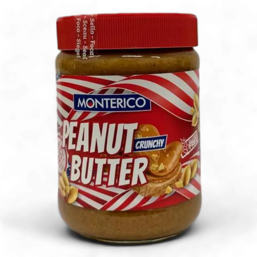 Арахісова паста Creamy Monterico (з хрусткими шматочками) 500 г (Червона)