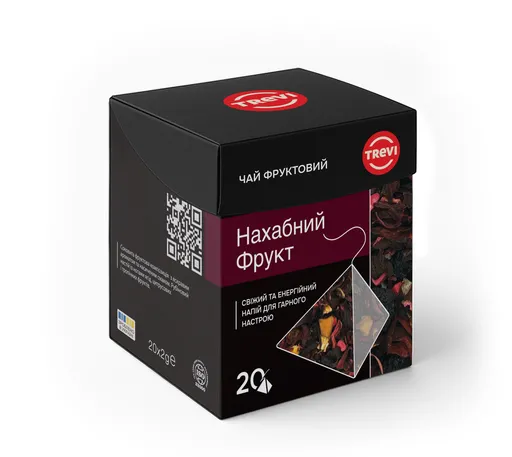 Чай в пірамідках фруктовий Нахабний Фрукт 20 шт*2г