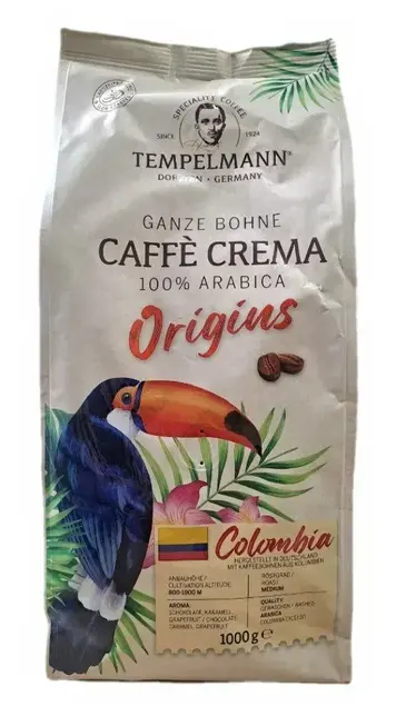 Кава в зернах Tempelmann Colombia Origins 1 кг