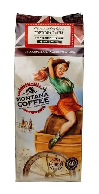 Кава у зернах Montana Coffee Горіхова паста 500 г